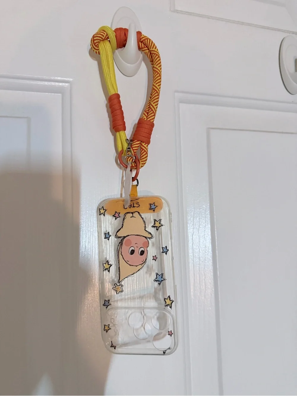Yellow & Orange Star Charm Phone Case Lanyard iPhone 17 pro or can be without